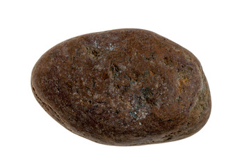 Fototapeta na wymiar Single stone pebble isolated