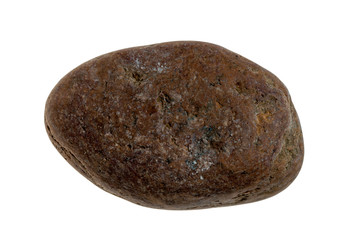 Single stone pebble isolated