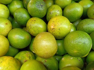 Fresh green lime, Juicy Green Lemon.