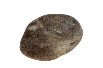 Single stone pebble isolated