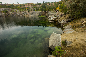 lake in forest