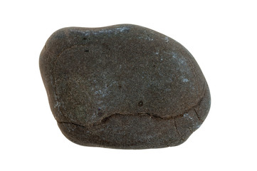 Single stone pebble isolated