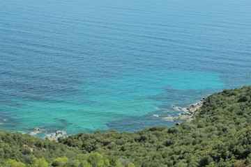 sea water color near coast 