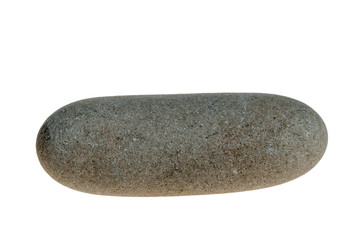 Single stone pebble isolated