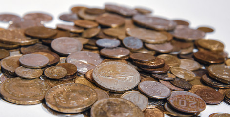 a bunch of Soviet coins russia isolated