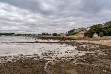 View from Pier Road in Berwick-upon-Tweed towards Tweedmouth, Northumberland, England, UK