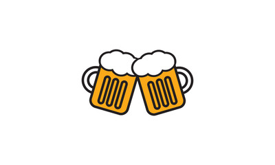 Beer symbol alcoholic drink icon