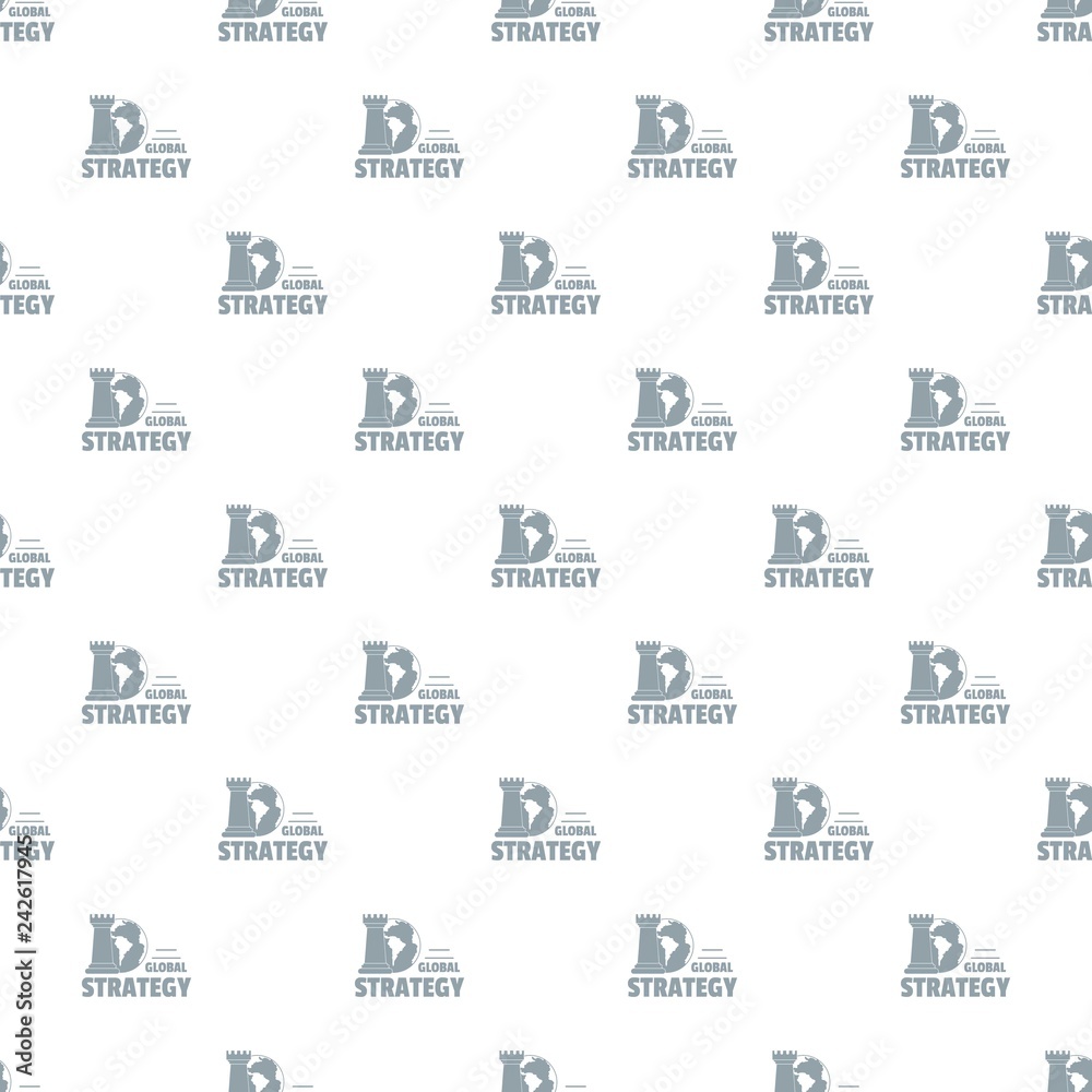 Poster global strategy pattern vector seamless repeat for any web design