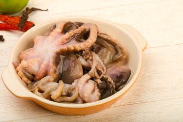 Raw octopus