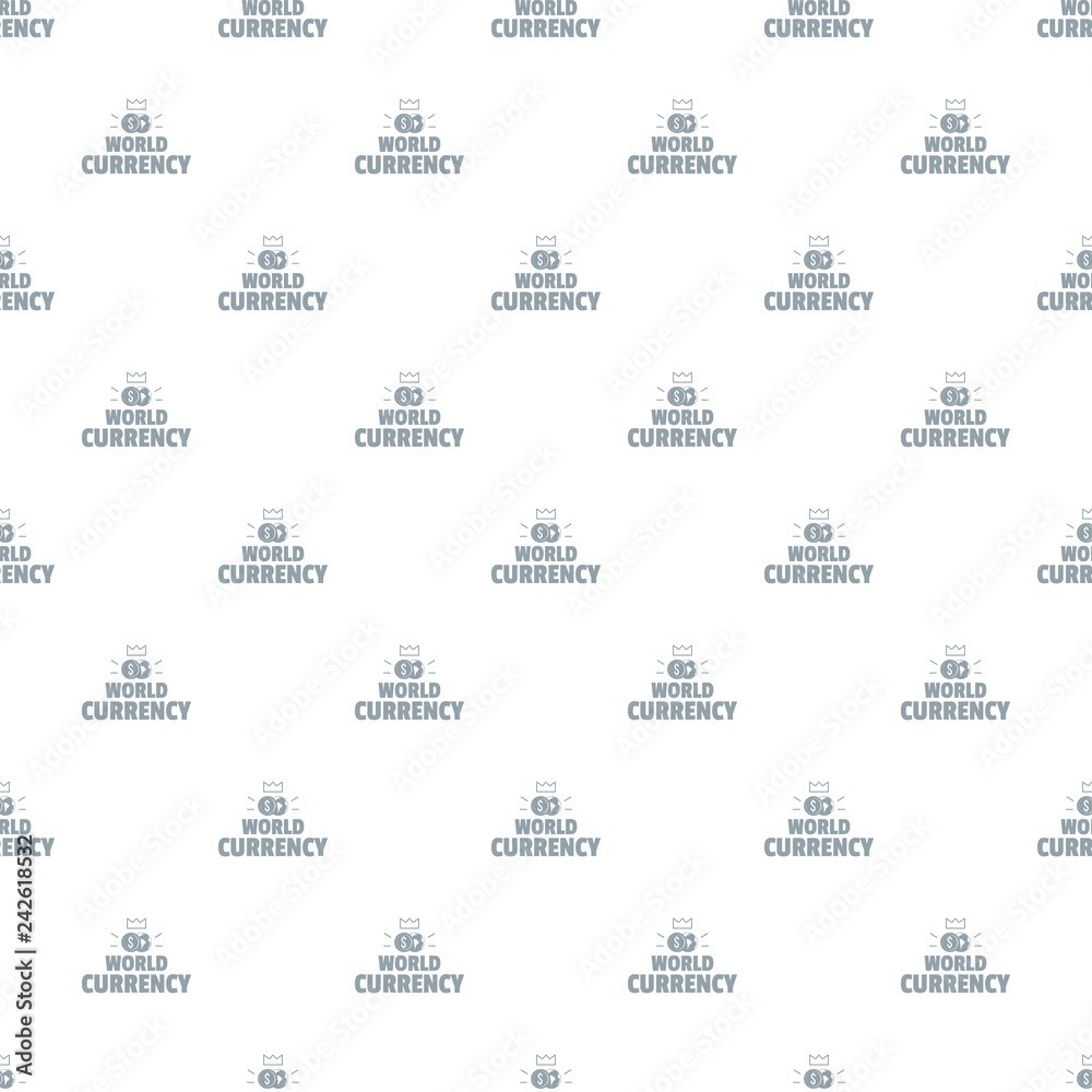 Poster world currency pattern vector seamless repeat for any web design