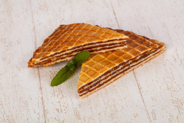 Sweet Waffle with jam