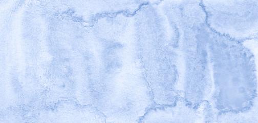 Light blue watercolor frame with torn strokes and stripes. Abstract background for design, layouts and patterns.