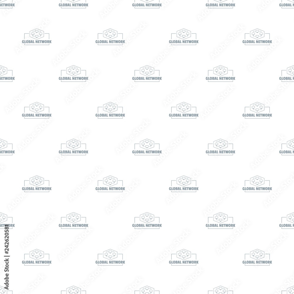 Poster global network pattern vector seamless repeat for any web design