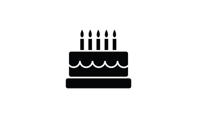 Cake symbol sweet cream cake