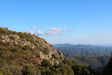 Fototapeta na wymiar travel to Sardinia - mountains landscape