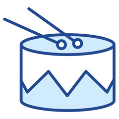 Antrommeln, Trommel Rutenfest in Ravensburg Vector Icon Illustration