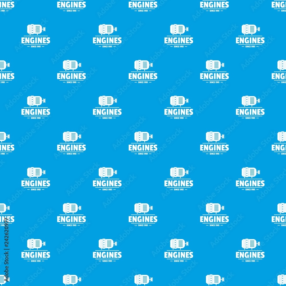 Poster engine pattern vector seamless blue repeat for any use