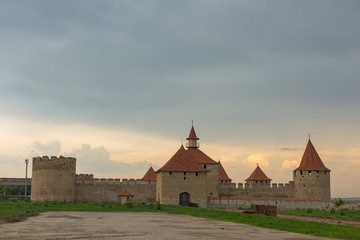 Fototapeta na wymiar Bender fortress. An architectural monument of Eastern Europe. The Ottoman citadel. Moldova.