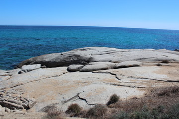 sea beach coast and sea horizon line