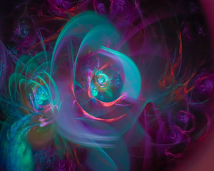 abstract fractal, beautiful design, party