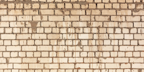 Brick wall on the wall of the house as a background