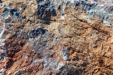 Mountain stone on nature as an abstract background