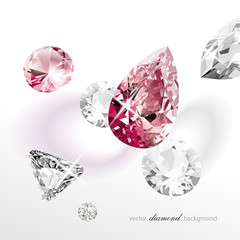 Luxury background with diamonds for modern design