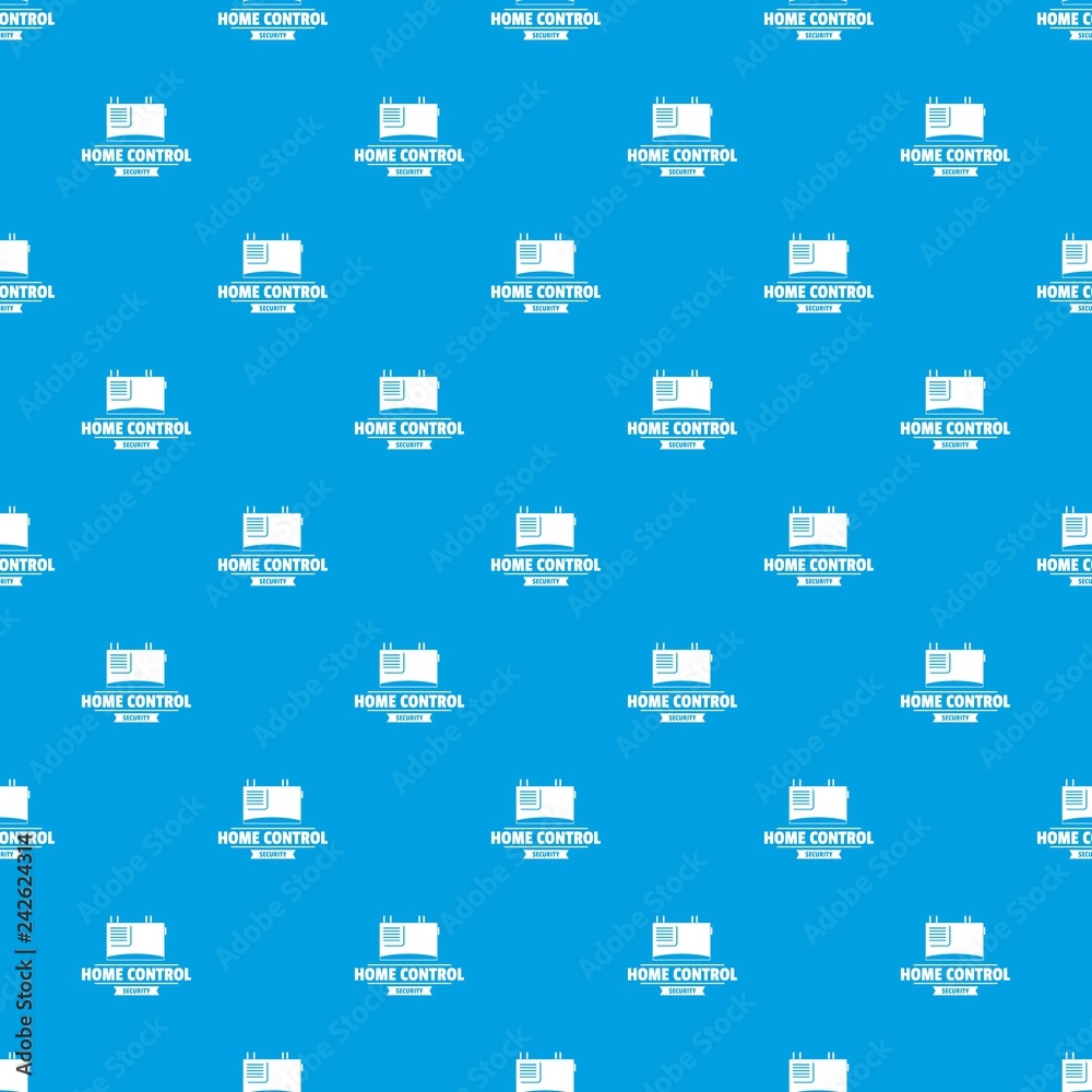 Poster smart building pattern vector seamless blue repeat for any use
