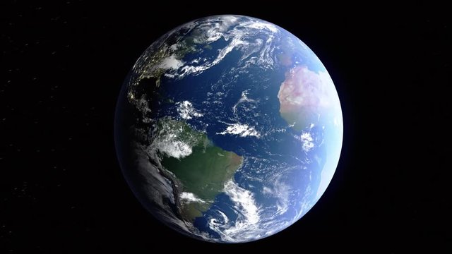Realistic 3d animated earth showing the borders of the country UAE and the capital Abu Dhabi in 4K resolution