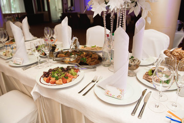 wedding banquet in a restaurant, party in a restaurant