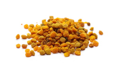 Bee pollen isolated on white background
