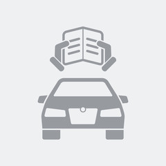 Car manual guide icon