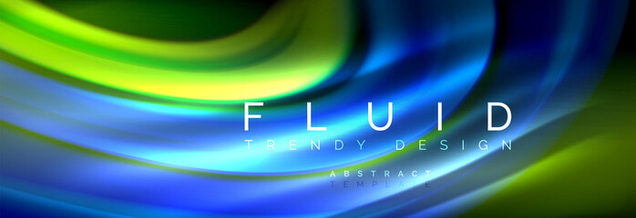Fluid color wave line background. Trendy abstract layout template for business or technology presentation, internet poster or web brochure cover, wallpaper