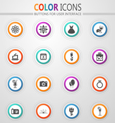 8 March icons set