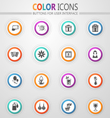 8 March icons set