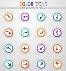 Arrows icons set