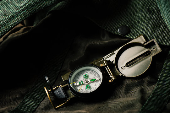 green military compass