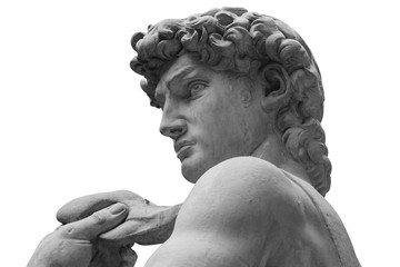 The statue of David by italian artist Michelangelo