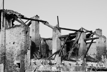 Part of abandoned building