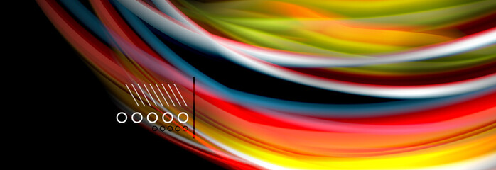 Color flow poster. Wave Liquid shape color background. Art design for your design