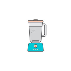 blender mixer flat icon vector