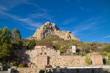 PEÑA DE BERNAL- is a monolith in the Queretaro state of Mexico. -