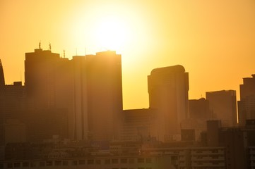 夕陽の新宿副都心