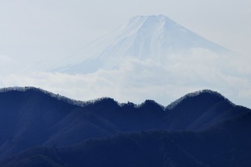 槇寄山より富士山遠望