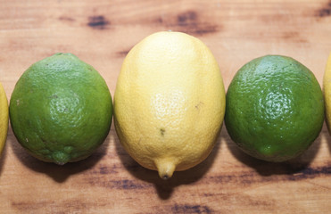 Ripe yellow lemons, background, texture