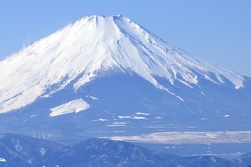 厳冬の富士山