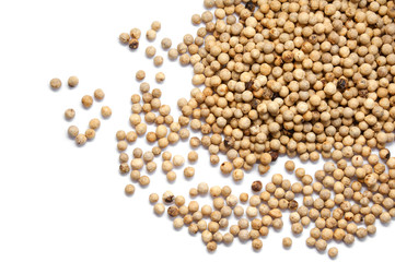 White pepper peas, isolated on white