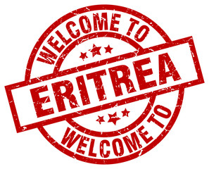 welcome to Eritrea red stamp