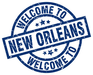 welcome to New Orleans blue stamp