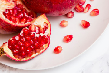 Ripe pomegranate fruit
